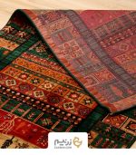 فرش کناره هیوا کلکسیون بوستان 700 شانه کد 520 رنگ‌ سبز - Image 7