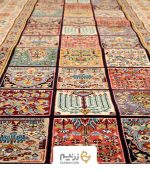 فرش کناره هیوا طرح خشتی