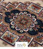 فرش کناره هیوا مدل ناردون رنگ زمینه فیلی