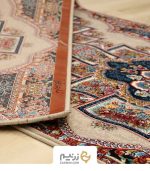 کناره فرش هیوا طرح ناردون رنگ فیلی