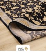 فرش کناره کاشان طرح افشان نگار