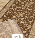 کناره فرش کاشان طرح افشان نگار