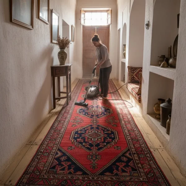 تمیز کردن فرش کناره