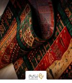 فرش کناره هیوا کلکسیون بوستان رنگ سبز