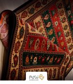 فرش کناره هیوا 700 شانه طرح طره رنگ‌ سبز